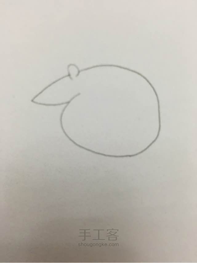 手工我最牛5_十二生肖之岩画鼠 第2步