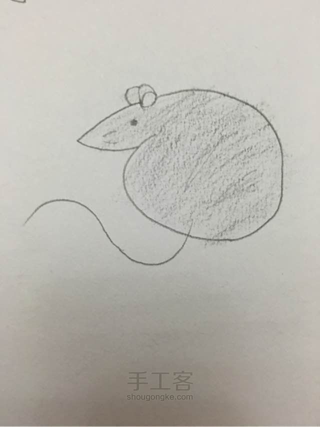手工我最牛5_十二生肖之岩画鼠 第6步