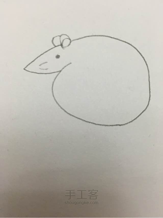 手工我最牛5_十二生肖之岩画鼠 第4步