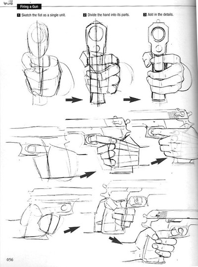 动漫人物透视动作画法（转） 第4步