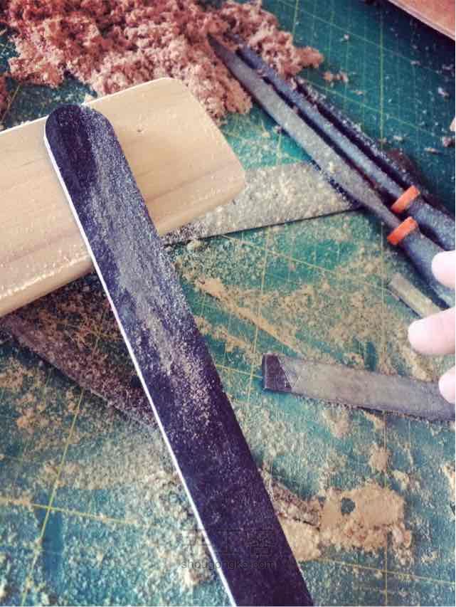裁皮刀磨刀板的制作 第3步