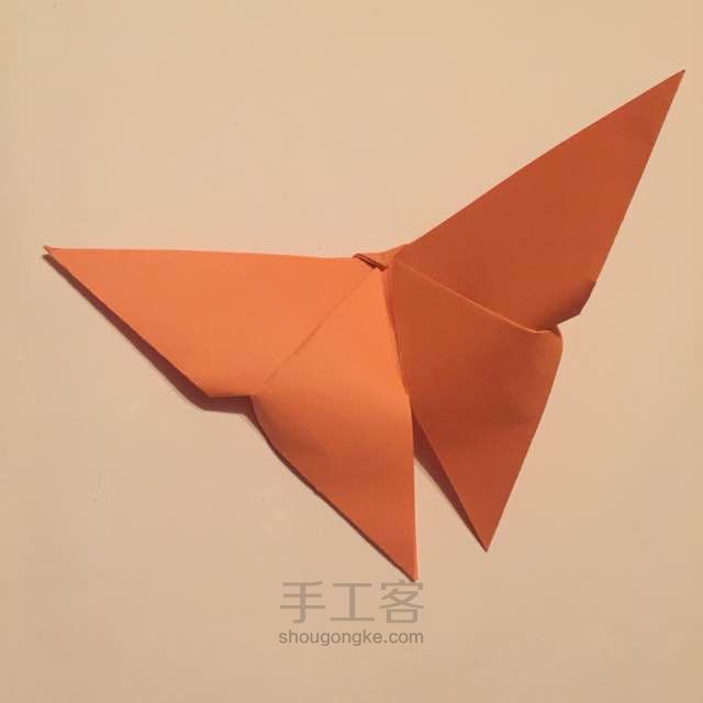 蝴蝶折法一 第7步