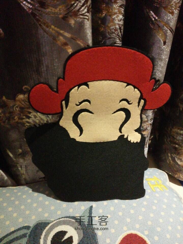 红红火火的新年装饰------天降财神挂件 第3步