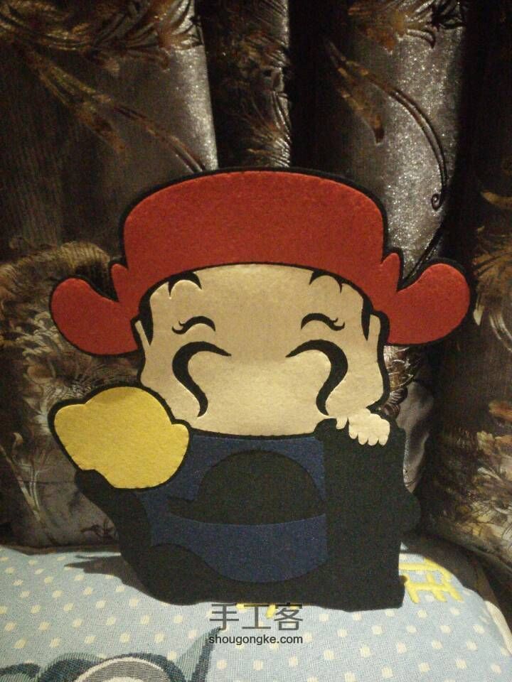 红红火火的新年装饰------天降财神挂件 第6步