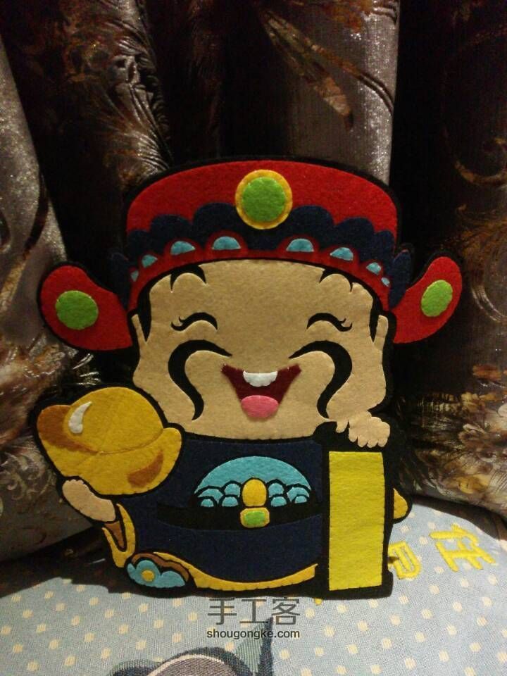 红红火火的新年装饰------天降财神挂件 第15步