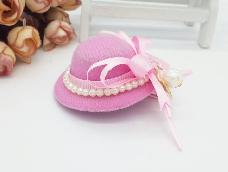 粉嫩的小帽子发夹