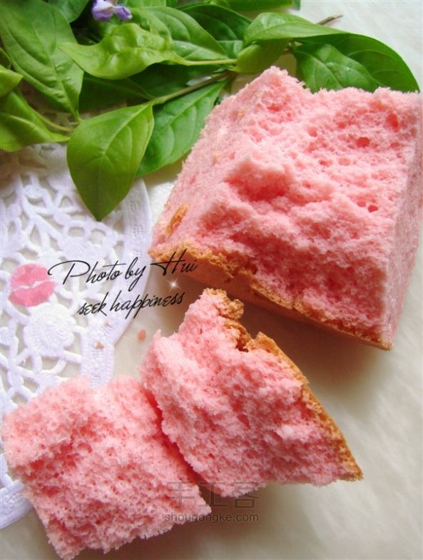 草莓戚风蛋糕——给自己一个粉红的梦 第4步