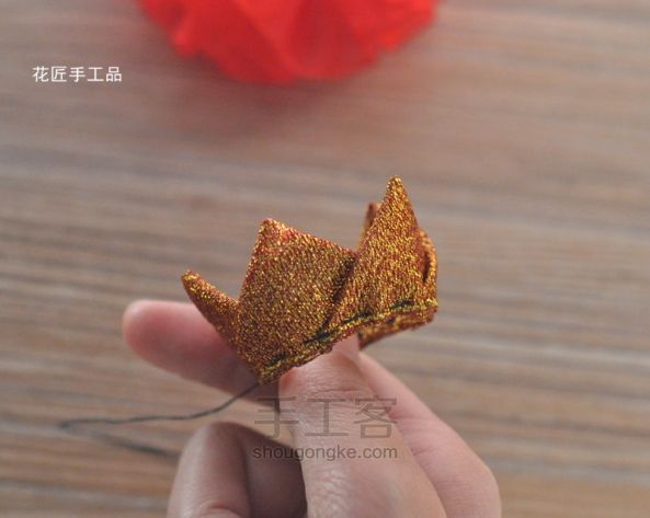 【舒茼花饰】红彤彤儿童发饰套装教程 第24步