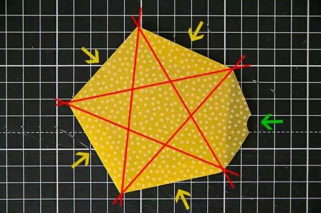 折纸星星（来自网络） 第3步