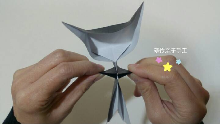 【折纸】某猫😁（钛金眼） 第30步