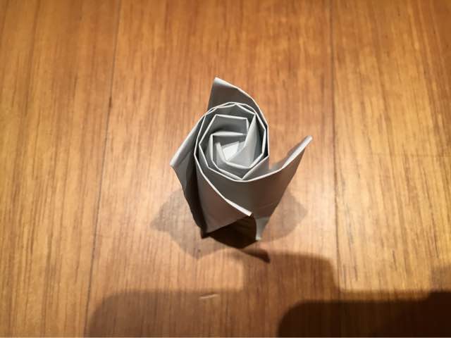 花萼一体的佐藤玫瑰折纸教程 第17步