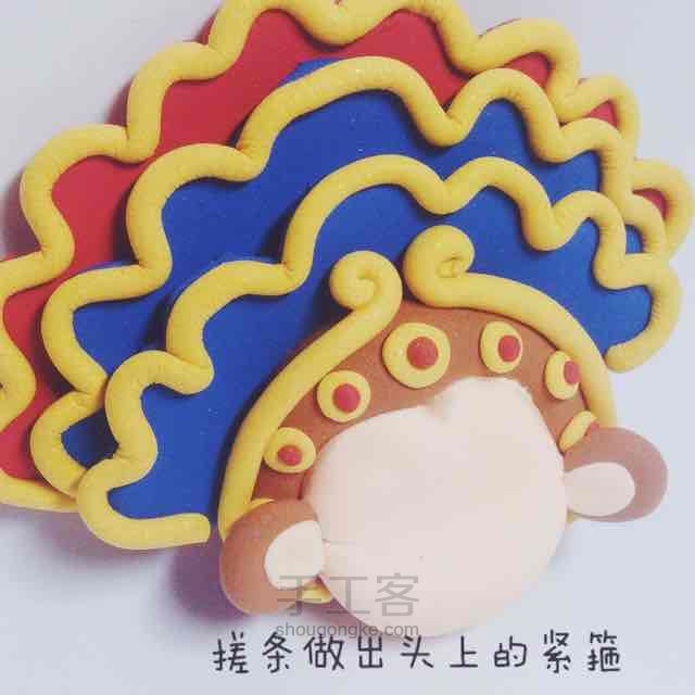 木目粘土教程—猴年挂饰 第21步