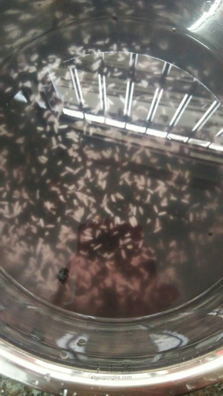 黑米栗子糕 第1步