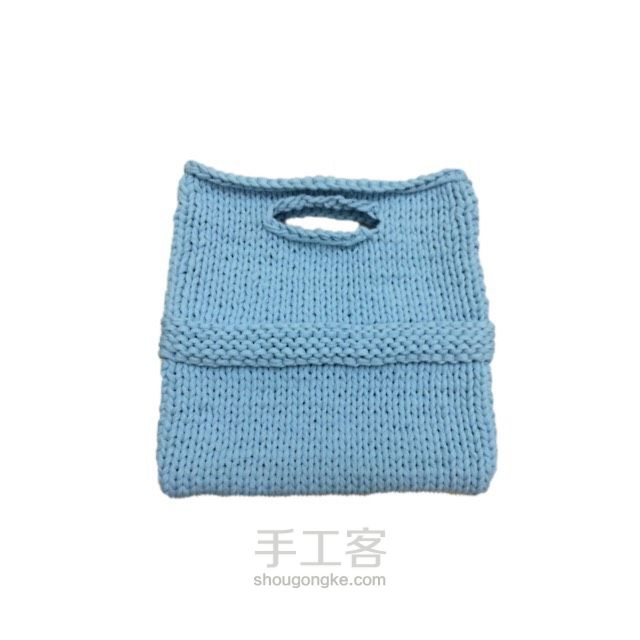 布条线手工编织shopper bag 第23步