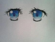 蓝色的女孩子眼睛(ﾟｰﾟ)v