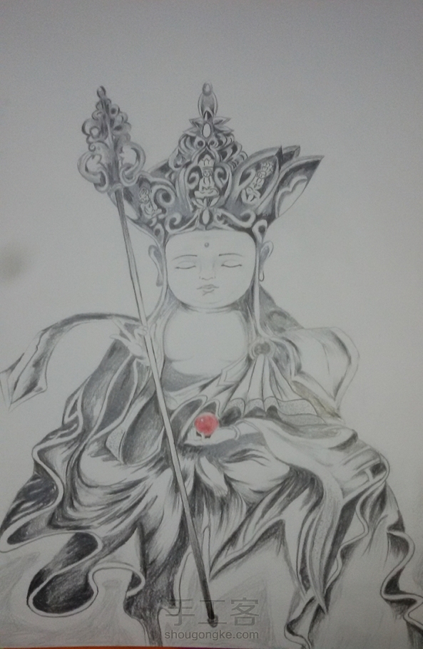 比例没控制好，下面不够画了 第2张