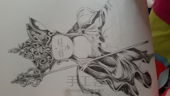 比例没控制好，下面不够画了 第3张