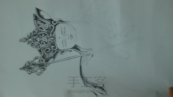 比例没控制好，下面不够画了 第5张