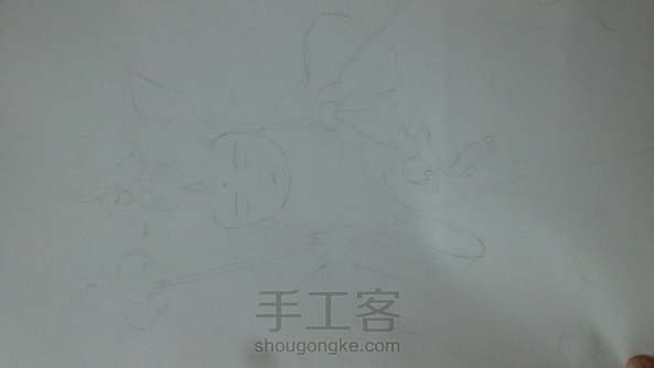 比例没控制好，下面不够画了 第6张