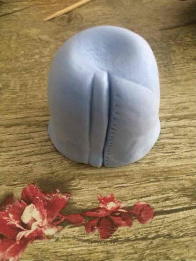 苍耳手作，军装小猴笔筒 第5步