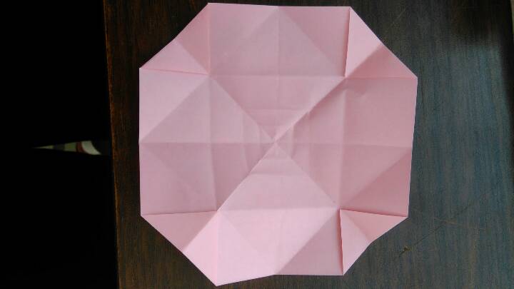 螺旋玫瑰的折法 第11步