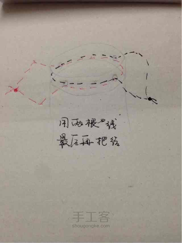 海军风束口袋 第11步