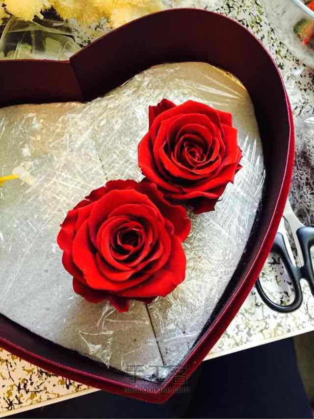 红色心形永生花盒，送闺蜜的结婚礼物❤️ 第6步