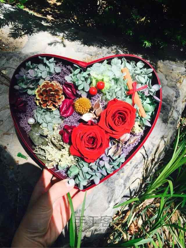 红色心形永生花盒，送闺蜜的结婚礼物❤️ 第8步