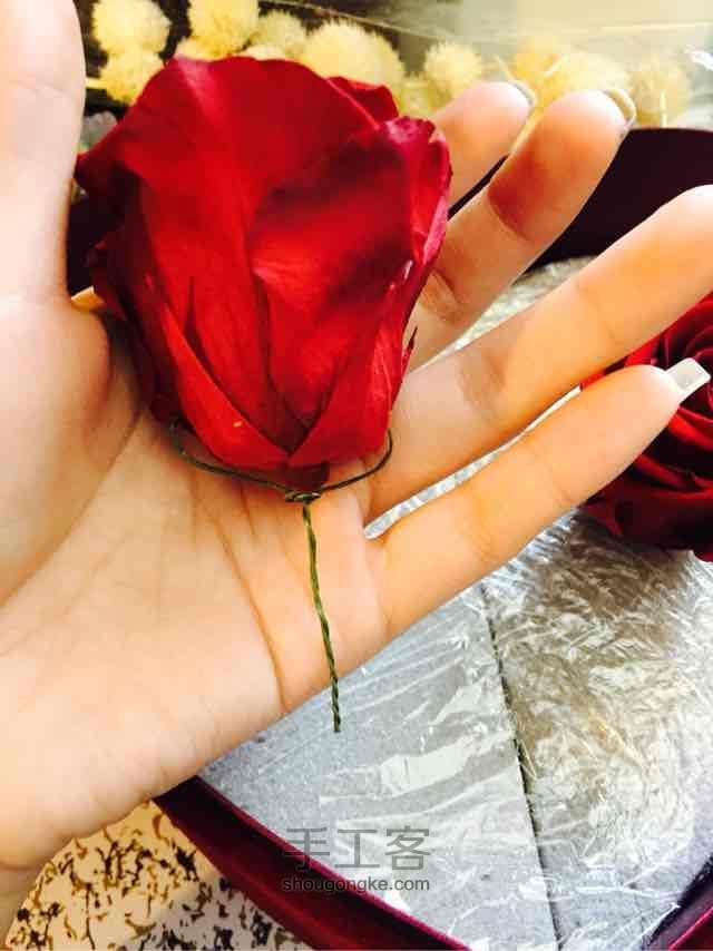 红色心形永生花盒，送闺蜜的结婚礼物❤️ 第5步