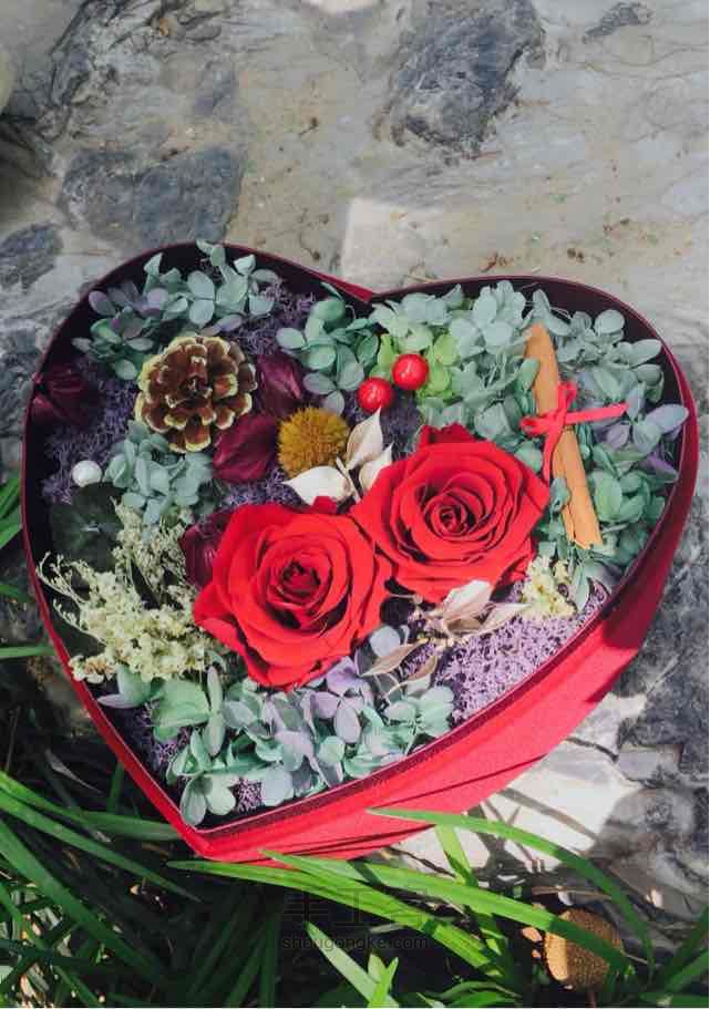 红色心形永生花盒，送闺蜜的结婚礼物❤️ 第9步