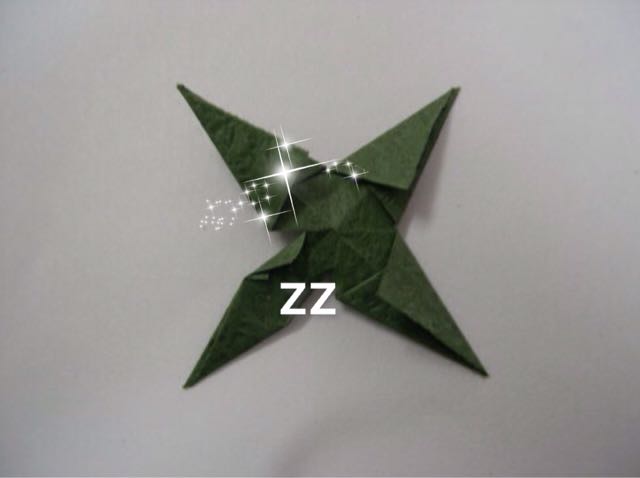 折纸贴画蒲公英制作方法 第18步