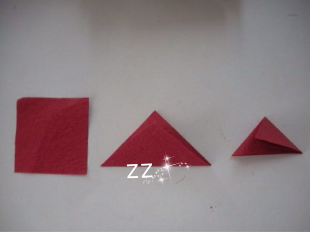 折纸贴画红枫制作方法 第2步