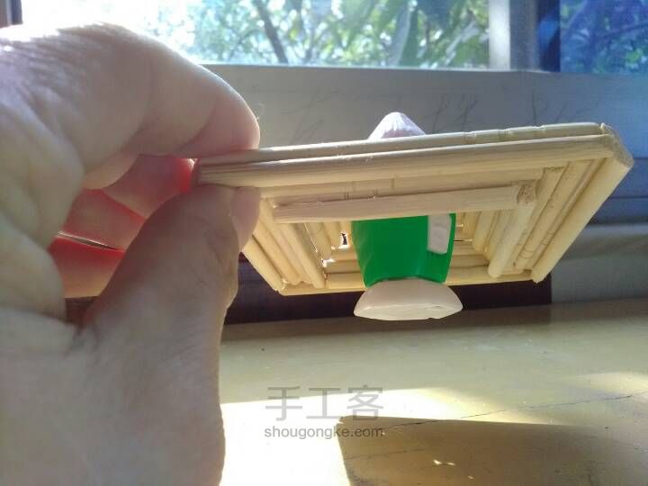 重发    一次性筷子和方木条制作卧室灯… 第5步