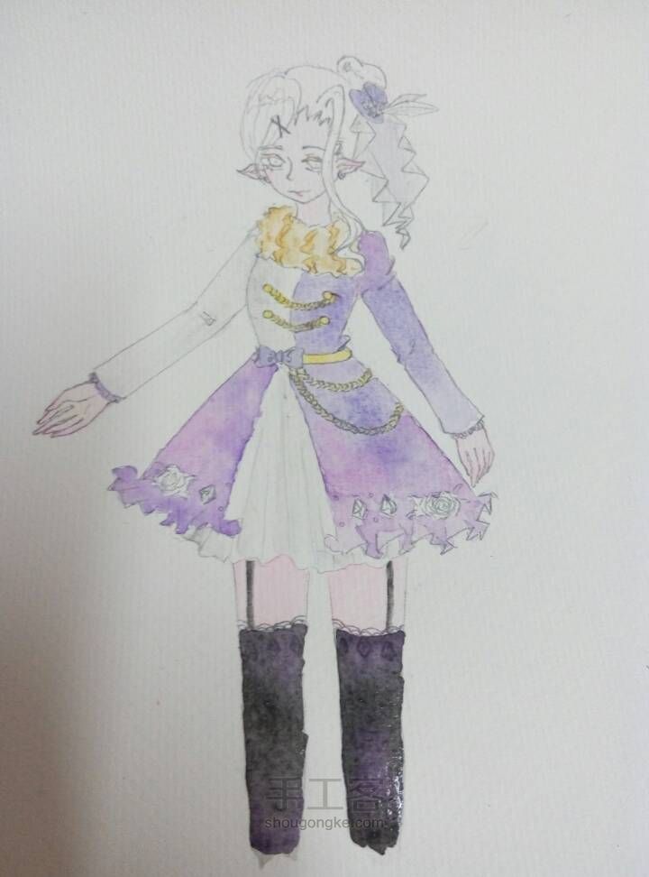 画渣二竹子的渣水彩教程 第5步