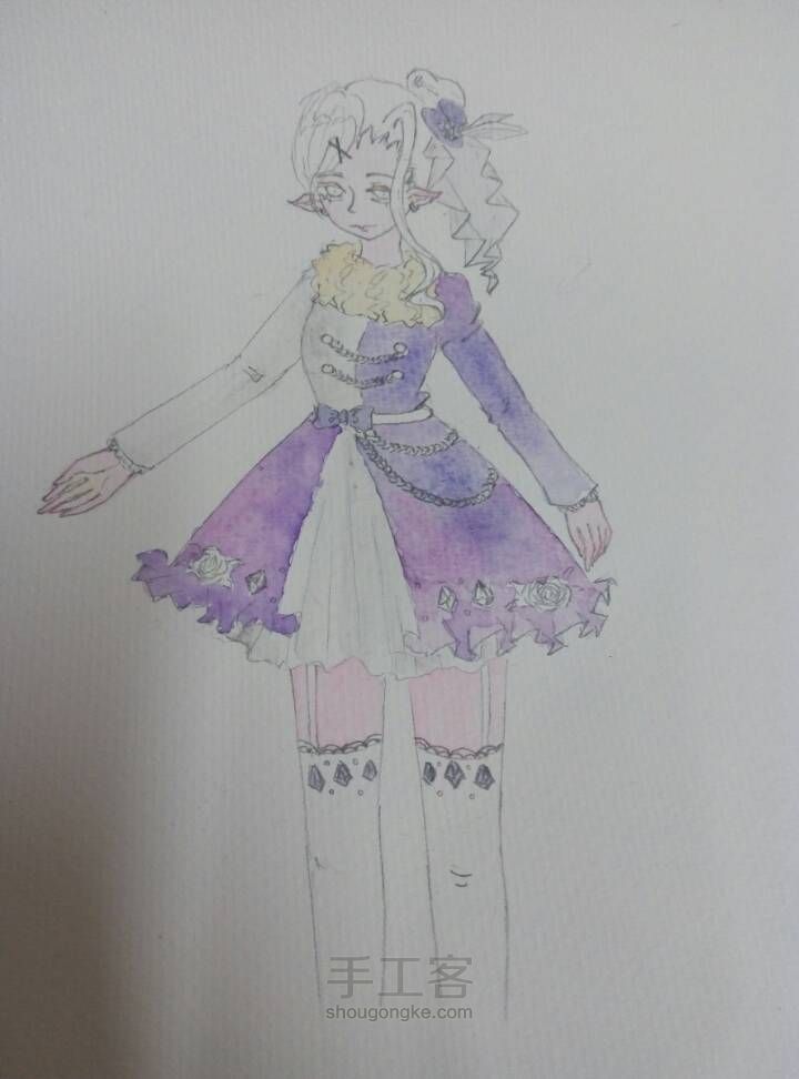 画渣二竹子的渣水彩教程 第4步