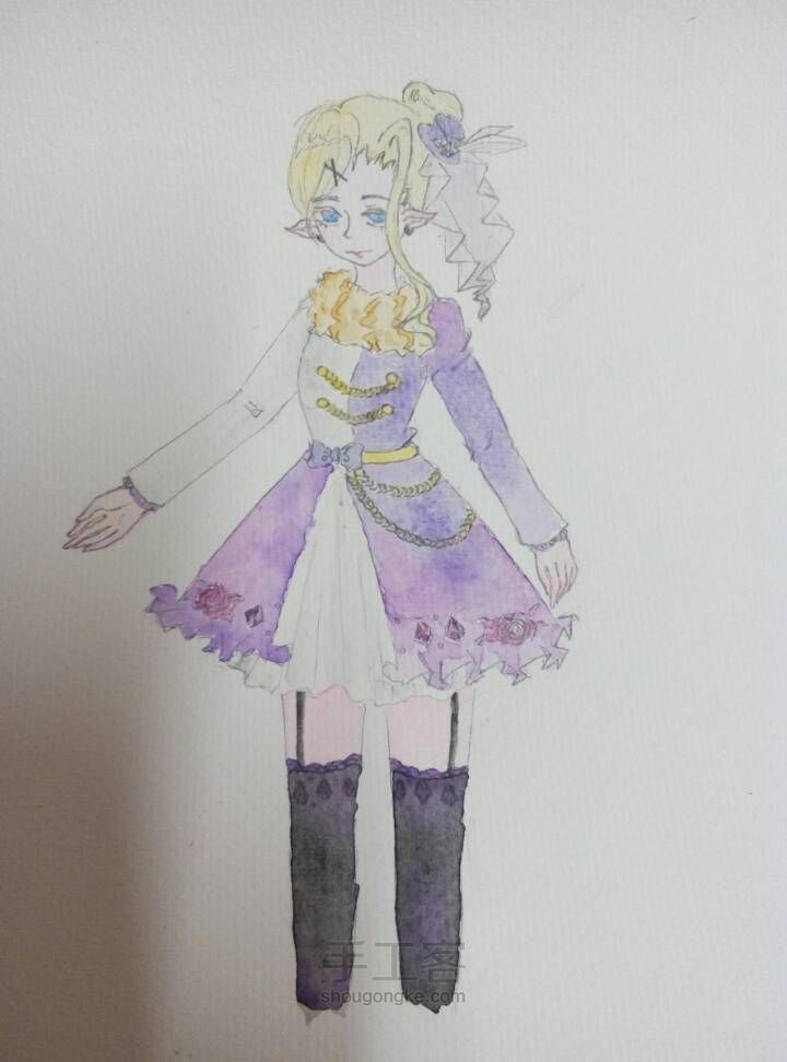 画渣二竹子的渣水彩教程 第6步