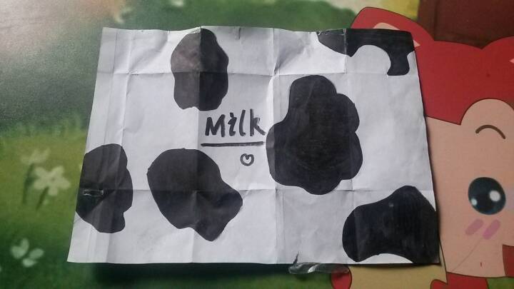 牛奶盒 第2步