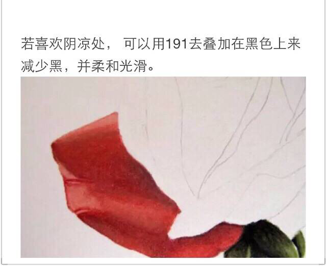 【情人节最美礼物，学画一朵彩铅玫瑰吧！】 第14步