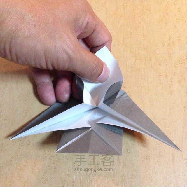 燕子折纸制作教程【转载】 第13步