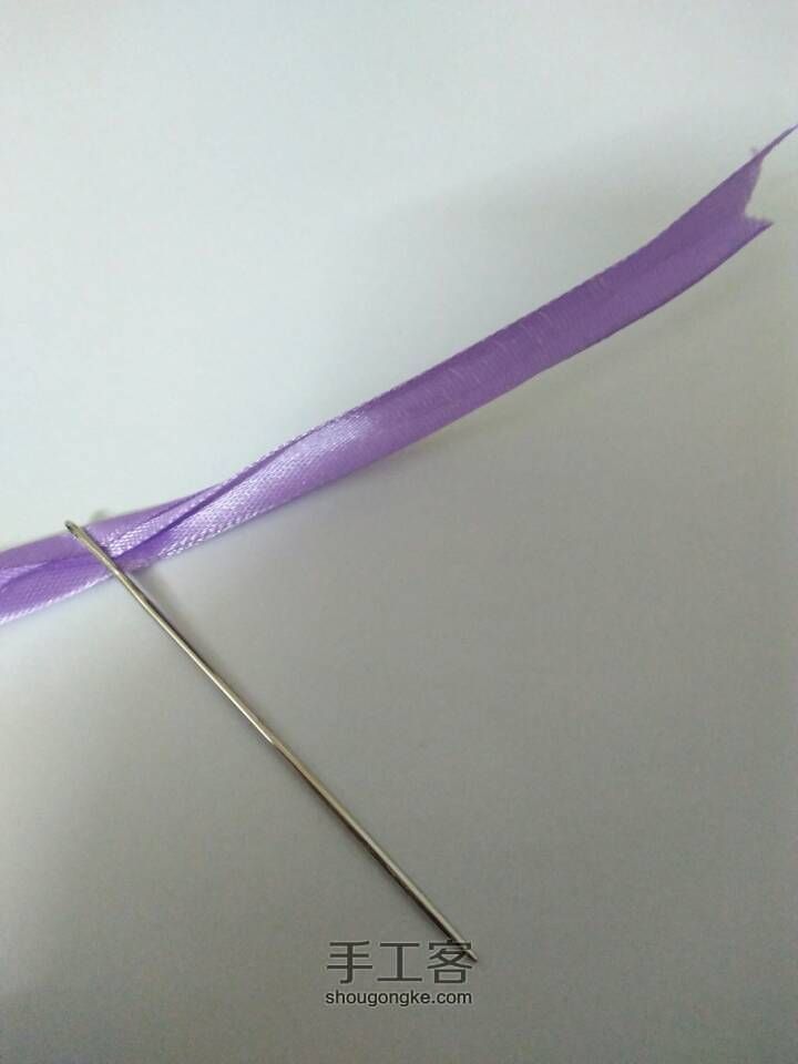 手把手教你丝带绣 第4步