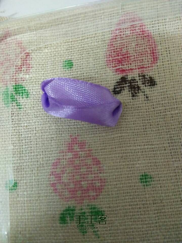 手把手教你丝带绣 第12步