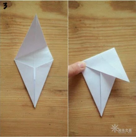 八角星⭐折纸教程！（转载） 第5步