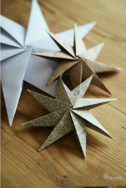 八角星⭐折纸教程！（转载） 第1步
