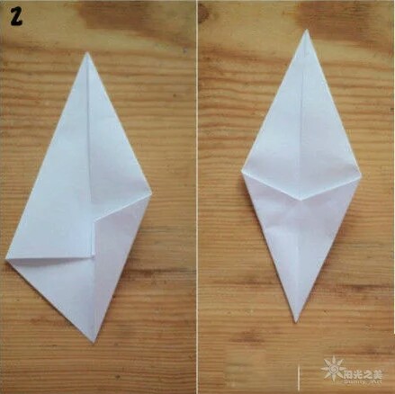 八角星⭐折纸教程！（转载） 第4步