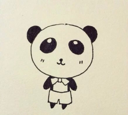 简笔画小熊猫 第8步