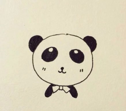 简笔画小熊猫 第6步