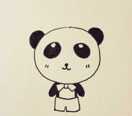 简笔画小熊猫 第7步
