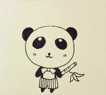 简笔画小熊猫 第9步