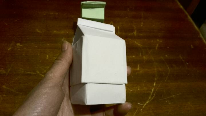 纸折牛奶盒 第52步