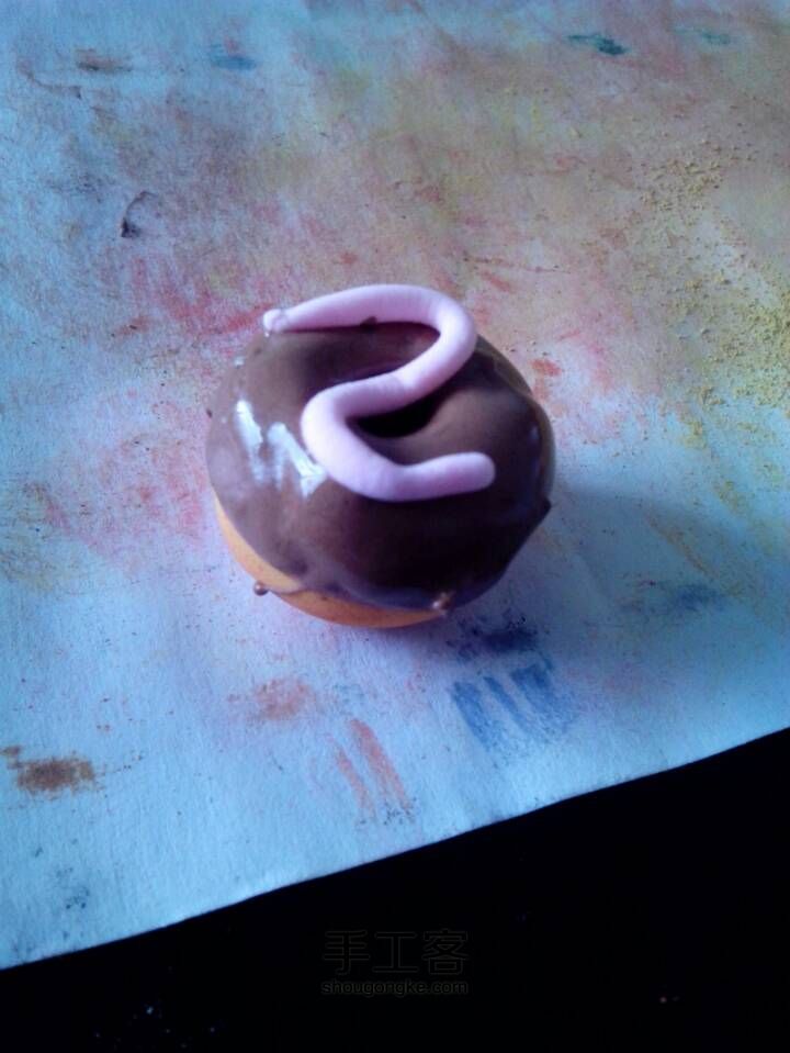 粘土多彩甜甜圈 第3步
